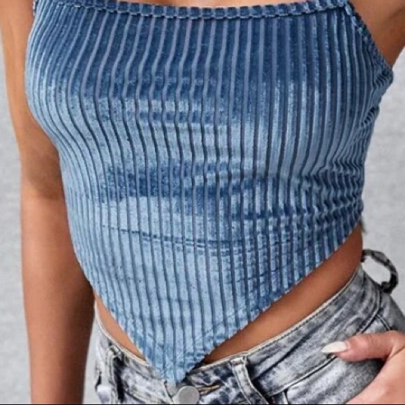 Velvet bandanna top - Picture 3 of 5